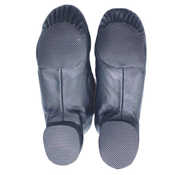 Dance Class Jaden Girls Split Sole Gore Jazz Dance Booties 3 Shoes Black Leather - Picture 6 of 7